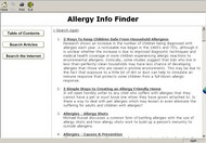 Allergy Info Finder screenshot